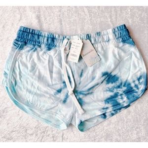 Dreamsicle Blue Tie Dye Booty Shorts